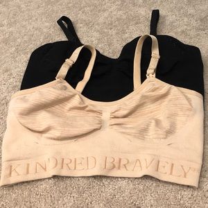 Kindred Bravely Sublime Hands Free Nursing & Pumping Bra - Set of 2 - Medium